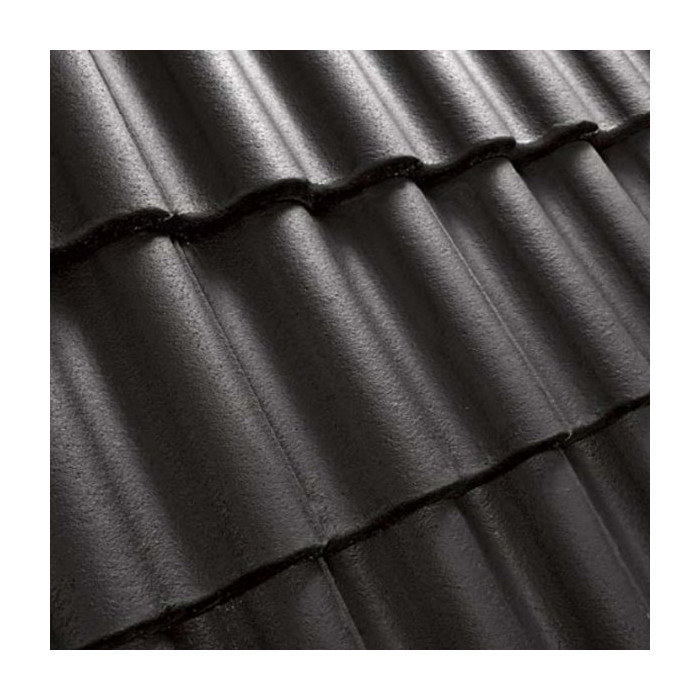 Цементно-песчаная черепица рядовая, Benders РФ, Palema, Classic черный