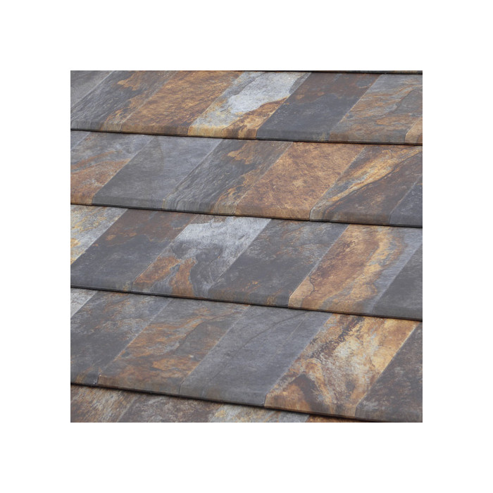 Керамическая черепица Flat 10, Nepal Orange, Tejas Borja (Струйная печать под сланец)