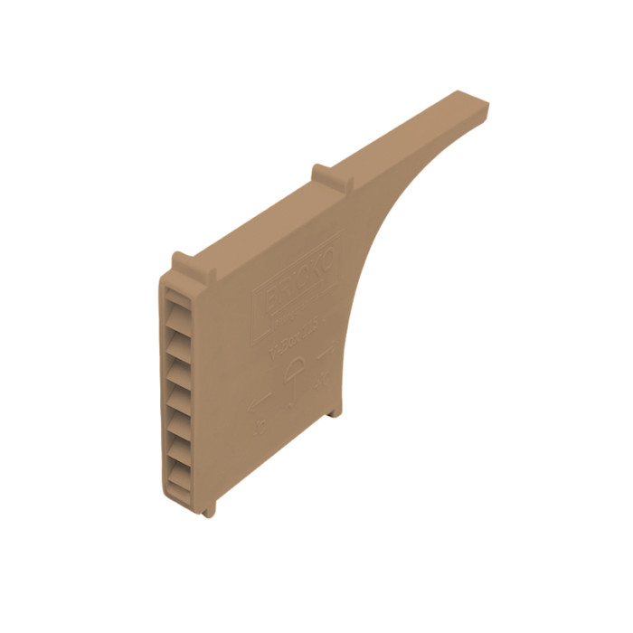 Вентиляционно-осушающая коробочка V-box 115, песчано-коричневая, Bricko