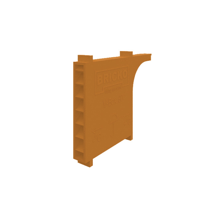 Вентиляционно-осушающая коробочка V-box 90, кирпичный, Bricko