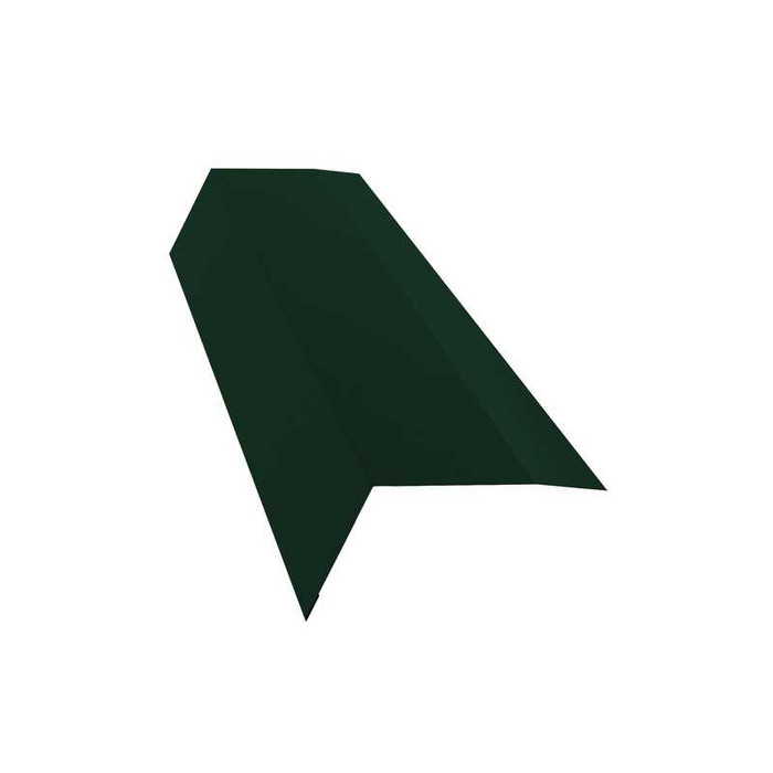 Планка карнизная 100х65 0,5 GreenCoat Pural BT, matt RR 11 темно-зеленый (RAL 6020 хромовая зелень) - фото №1