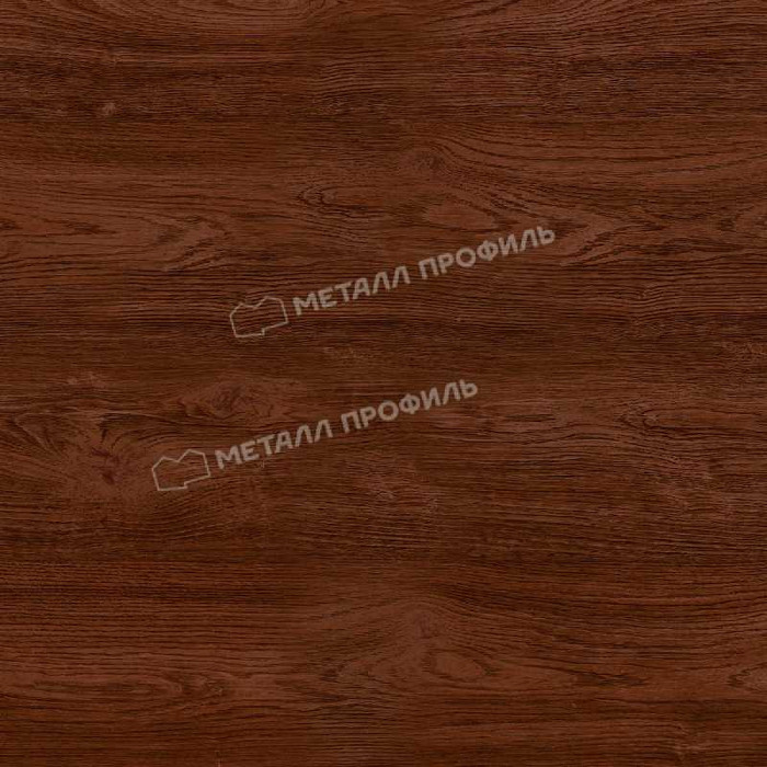 Планка карнизного свеса 250х50х2000 (ECOSTEEL-01-МореныйДуб-0.5) - фото №1